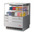 Turbo Air TOM-36L-UF-S-2S-N 7.5 Cu. Ft. Stainless Steel 1 Shelf Horizontal Open Display Merchandiser - 115 Volts