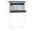 Follett LLC VU155B8LL Vision 150 Lbs. Stainless Steel In-Counter Left Ice Dispense Lever Actuation Ice and Beverage Dispenser - 115 Volts