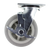 New Age C517 6" Dia Swivel Platform "Softie" TPR Caster With Brakes