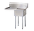 Turbo Air TSB-1-L2 51" W Stainless Steel 16 Gauge 1-Compartment Sink with Left-Hand Drainboard