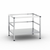 RATIONAL 60.31.089 26.38" H Stainless Steel Open Cabinet Stand I Stationary Oven Stand