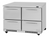 Turbo Air PUR-48-D4-FB-N 11.1 Cu. Ft. Stainless Steel Solid PRO Series Undercounter Refrigerator - 115 Volts