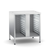 RATIONAL 60.31.214 36.63" H Stainless Steel Open Cabinet With Pan Slides Stand III UltraVent Stationary Oven Stand for UltraVent with iCombi 6-Half Size Classic or Pro