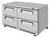 Turbo Air TUR-60SD-D4-FB-N 14.8 Cu. Ft. Stainless Steel Solid Super Deluxe Series Undercounter Refrigerator - 115 Volts