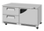 Turbo Air TUR-60SD-D2R(L)-FB-N 14.8 Cu. Ft. Stainless Steel Solid Super Deluxe Series Undercounter Refrigerator - 115 Volts