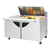 Turbo Air TST-60SD-18M-N(-LW) 19 Cu. Ft. Two-Section Stainless Steel Super Deluxe Sandwich or Salad Mega Top Unit Undercounter Specify Side of Work Station - 115 Volts