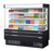 Turbo Air TOM-60MSEW(B)-N 17.2 Cu. Ft. Medium-Height Vertical Air Curtain Open Display Merchandiser - 115 Volts