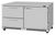 Turbo Air PUR-60-D2R(L)-FB-N 14.8 Cu. Ft. Stainless Steel Solid PRO Series Undercounter Refrigerator - 115 Volts