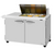 Turbo Air PST-48-12M-N(-LW) 15 Cu. Ft. Two-Section Stainless Steel PRO Series Sandwich or Salad Mega Prep Work Station - 115 Volts
