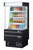 Turbo Air TOM-25MSEW(B)-N 7 Cu. Ft. Medium-Height Vertical Air Curtain Open Display Merchandiser - 115 Volts