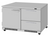Turbo Air PUR-48-D2R(L)-FB-N 11.1 Cu. Ft. Stainless Steel Solid PRO Series Undercounter Refrigerator - 115 Volts