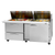 Turbo Air PST-72-30-D2R(L)-N 23 Cu. Ft. Two-Section Stainless Steel PRO Series Mega Top Sandwich or Salad Prep Table - 115 Volts