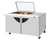 Turbo Air TST-60SD-18M-N-GL(-LW) 19 Cu. Ft. Two-Section Stainless Steel Super Deluxe Sandwich or Salad Mega Prep Work Station - 115 Volts
