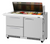Turbo Air PST-48-18-D2R(L)-FB-N 11.1 Cu. Ft. Two-Section Stainless Steel PRO Series Mega Top Sandwich or Salad Prep Table - 115 Volts