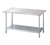 Turbo Air TSW-3018SB 18" W x 30" D Stainless Steel 18 Gauge Work Table with Galvanized Undershelf