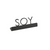 American Metalcraft SBS3 1.25" H Black Stainless Steel Soy Sign