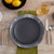 American Metalcraft MCP9BK 9" L Matte Black Round Melamine Coupe Plate