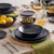 American Metalcraft MCP9BK 9" L Matte Black Round Melamine Coupe Plate