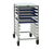 New Age 92096 10 Pans Aluminum Half Height Open Sides Mobile Pan Rack