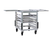 New Age 98000 31.25"H Mobile Aluminum Slicer/Mixer Stand for (24) 13" x 18" Pans