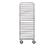 New Age 93024 20 Platters Aluminum Full Height Open Sides Mobile Platter Rack