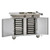 Cres Cor H339264AC 46.75" W Stainless Steel Insulated Mobile Heated Mobile Serving Cart - 120 Volts