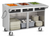 FWE HLC-3W6-1-DRN 51.5" W Stainless Steel Handy Line Serving Cabinet - 120 Volts