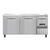 Continental Refrigerator RA68SN 17.6 Cu. Ft. Stainless Steel 3 Doors Refrigerated Base Shallow Depth Worktop Unit - 115 Volts