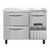 Continental Refrigerator RA43SN-D 9.6 Cu. Ft. Stainless Steel 1 Half Door and 2 Drawers Refrigerated Base Shallow Depth Worktop Unit - 115 Volts