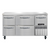 Continental Refrigerator RA60SN-D 15.2 Cu. Ft. Stainless Steel 1 Half Door and 4 Drawers Refrigerated Base Shallow Depth Worktop Unit - 115 Volts