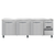 Continental Refrigerator RA93SN 25.6 Cu. Ft. Stainless Steel 4 Doors Refrigerated Base Shallow Depth Worktop Unit - 115 Volts
