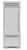 True TR-30RBF-L-SS-A 1 Section Stainless Steel Solid Door Upright Refrigerated and Freezer Column with Built In Ice Maker - 115 Volts