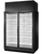 True TRM2L-NY-BLK-WHT-1BLKLL-4 77.9 Cu. Ft. Black Aluminum 2 Sections Refrigerated Merchandiser - 208-240 Volts