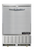Continental Refrigerator UC24N 4.82 Cu. Ft. Stainless Steel Solid Undercounter Refrigerator - 115 Volts