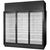 True TRM3L-NN-BLK-WHT-1BLKRRR-4 116.2 Cu. Ft. Black Three-Section Low Temp Refrigerated Merchandiser - 208-240 Volts