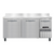Continental Refrigerator FA68SNBS 68" W Stainless Steel Freezer Base Shallow Depth Worktop Unit - 115 Volts