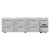 Continental Refrigerator RA93SN-U-D 93" W Stainless Steel Solid Undercounter Shallow Depth Refrigerated Base - 115 Volts