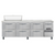 Continental Refrigerator RA93SN10-D 93" W Stainless Steel Refrigerated Base Shallow Depth Sandwich Unit - 115 Volts