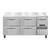 Continental Refrigerator FA68SNBS-D 68" W Stainless Steel Freezer Base Shallow Depth Worktop Unit - 115 Volts