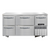 Continental Refrigerator RA60SN-U-D 60" W Stainless Steel Solid Undercounter Shallow Depth Refrigerated Base - 115 Volts