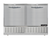 Continental Refrigerator UCF48N 10.5 Cu. Ft. Stainless Steel Solid Undercounter Freezer - 115 Volts