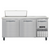 Continental Refrigerator RA68SN10 68" W Stainless Steel Refrigerated Base Shallow Depth Sandwich Unit - 115 Volts