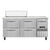 Continental Refrigerator RA68SN10-D 68" W Stainless Steel Refrigerated Base Shallow Depth Sandwich Unit - 115 Volts