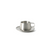 FOH DCS074BSS23 0.5" H x 4.25" W x 4.25" D Silver Stainless Steel Brushed Finish Round Bevel Saucer