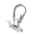 T&S Brass MPZ-8WLN-00-X 8" Wall Mount Mixing Faucet 1.15 GPM Mini Pre-Rinse Unit