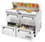 Migali C-PP67-D-HC 12 Cu. Ft. Stainless Steel Migali Pizza Prep Table - 115 Volts