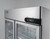 Migali C-2FG-HC 43.2 Cu. Ft. Stainless Steel 2 Glass Doors Reach-In Competitor Series Freezer - 115 Volts