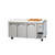 Migali C-RWT93-HC 26 Cu. Ft. Stainless Steel Three-Section Reach-In Competitor Series Work Top Refrigerator - 115 Volts