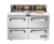 Migali C-PP93-D-HC 20 Cu. Ft. Stainless Steel 4 Shelves Migali Pizza Prep Table - 115 Volts