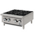 Migali C-HP-4B-24 24" W Stainless Steel 4 Burners Heavy-Duty Counter-Top Hot Plate - 128,000 BTU